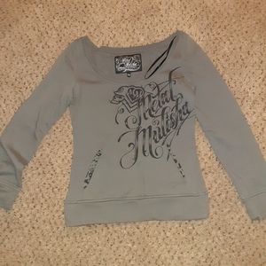 Metal Mulisha off the shoulder sweater